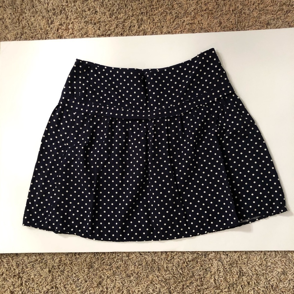 Gap Blue With Polka Dots Skirt Size 2